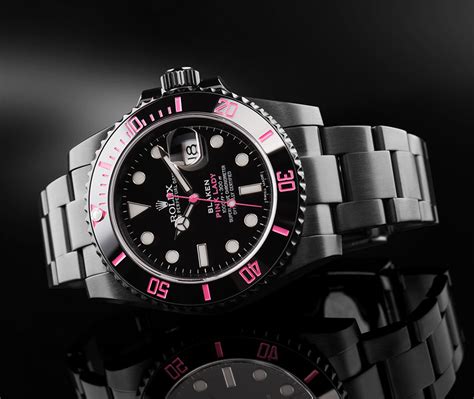 blaken rolex pink|rolex blaken submariner price.